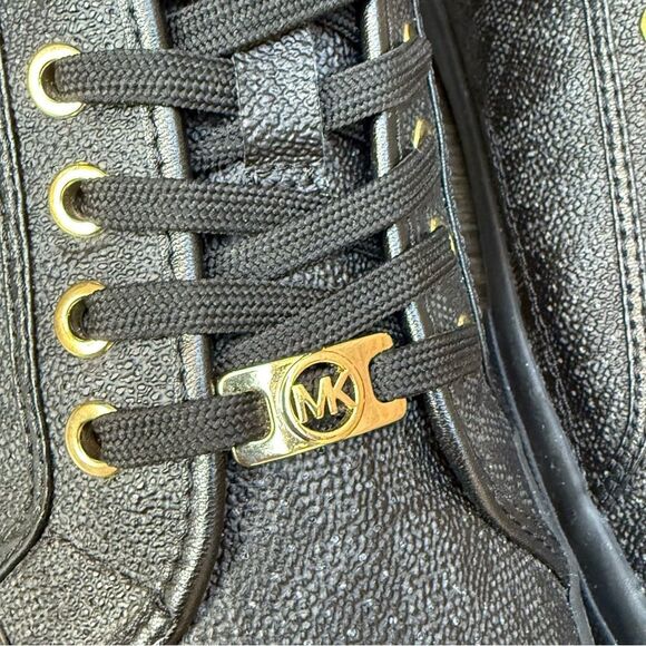 Michael Kors Boerum Sneakers Black MK Monogram Lasered Signature size 11 - Picture 12 of 16